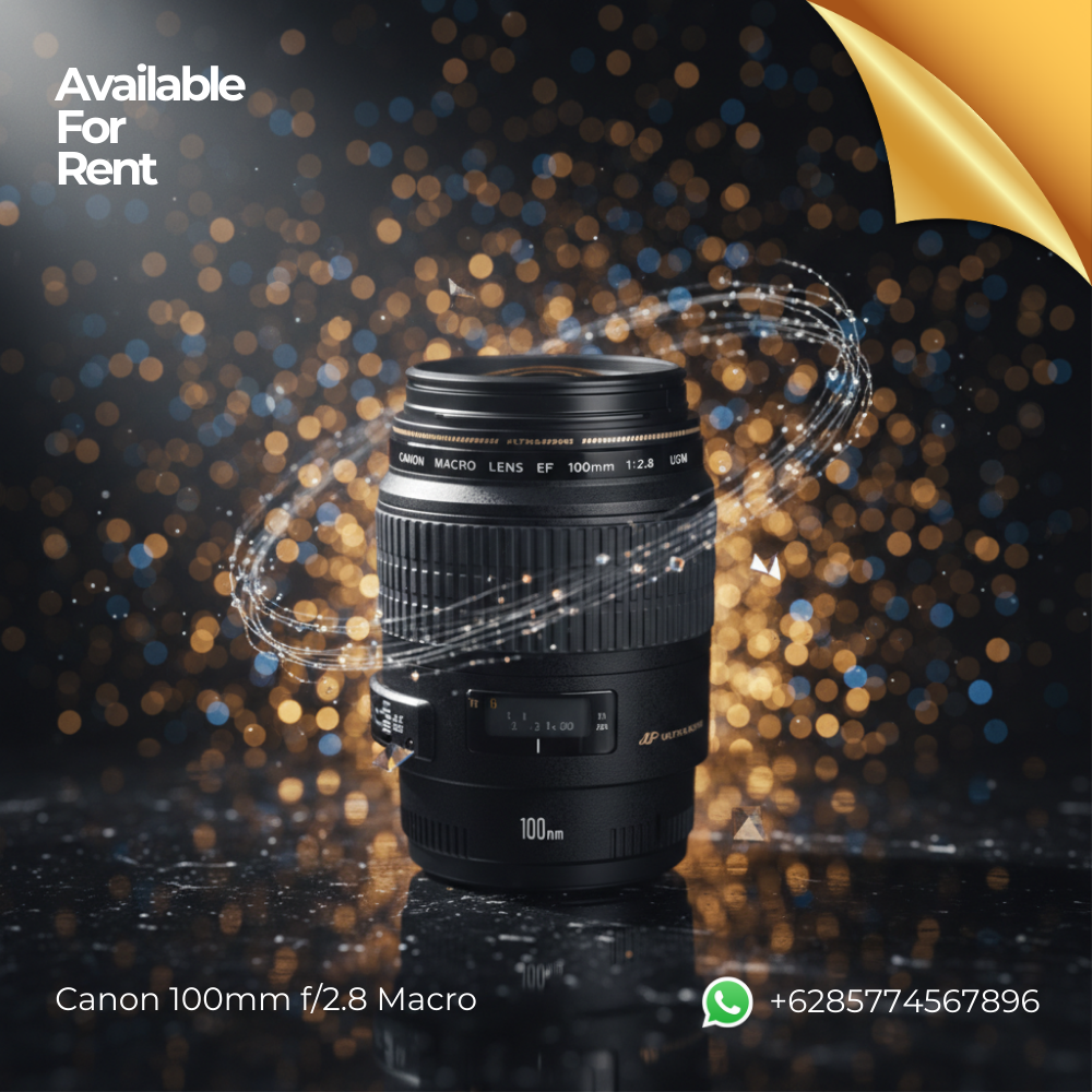 sewa lensa kamera Canon 100mm f/2.8 Macro