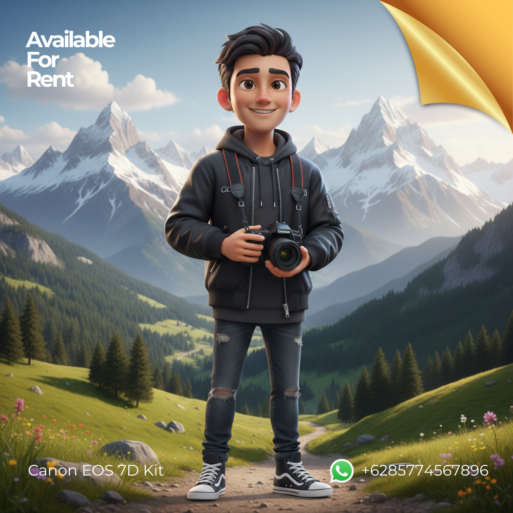 Sewa kamera Canon EOS 7D Kit