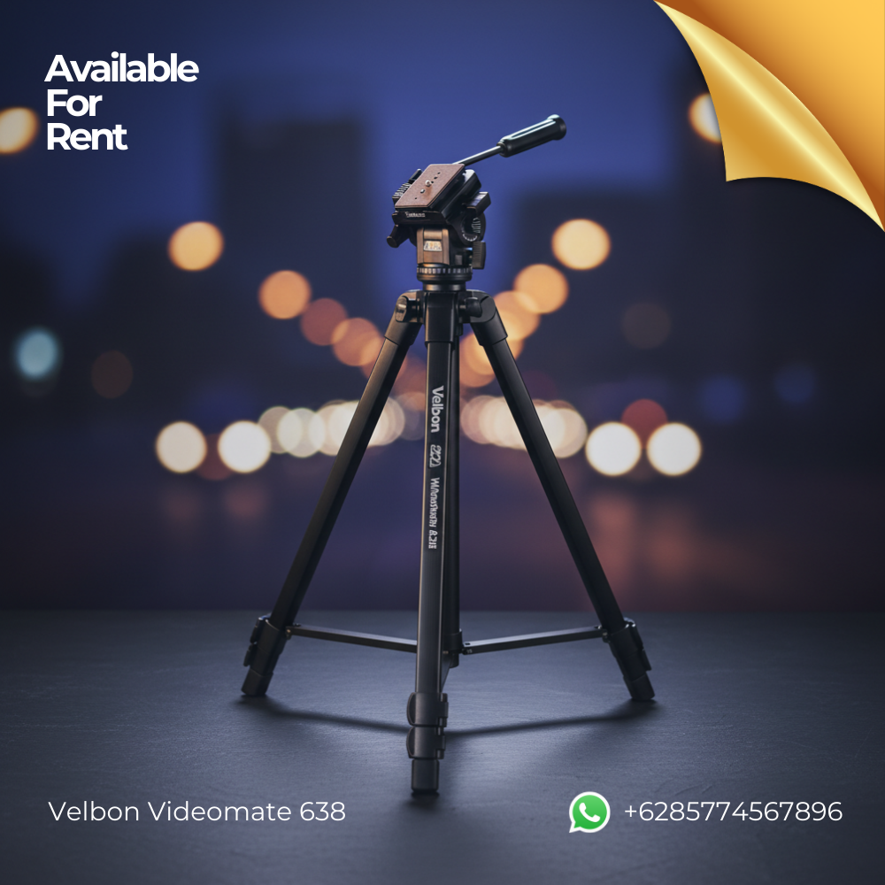 sewa tripod kamera Velbon Videomate 638